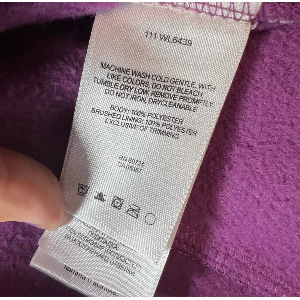 3/$30 Columbia Full Zip Purple Fleece Jacket Small Soft Layer Zip Pockets
